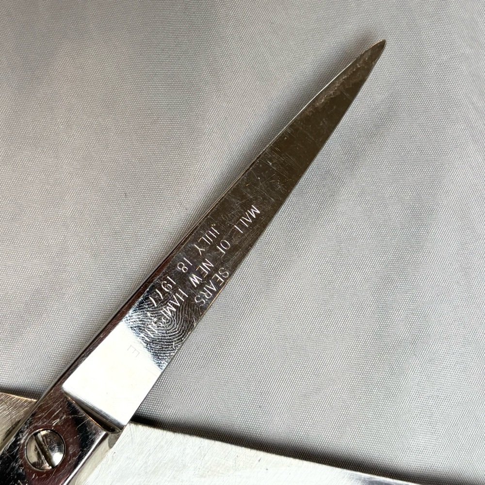 Vintage Wiss Scissors 4128 8 Inch Sears Mall Of New Hampshire 1977 - Picture 8 of 12